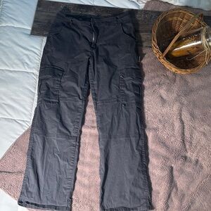 Women’s Black Boot Cut Cargo Pants
